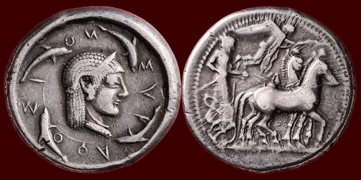 AR tetradrachm 485-480 v. Chr. SICILIA, SYRACUSE - 485-480 B.C.