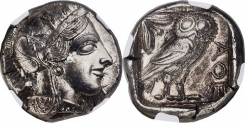 Ca. 454-404 BC. Greece ATTICA. Athens. Silver Tetradrachm