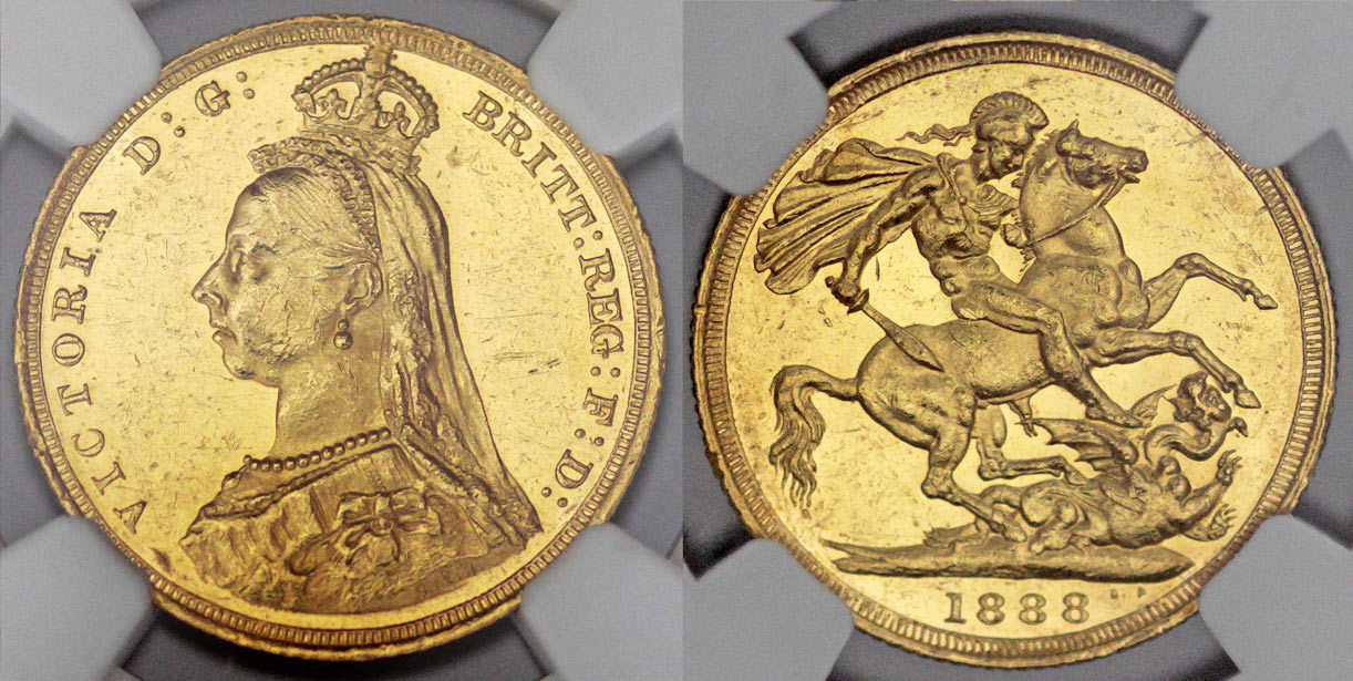 SOVEREIGN 1888 S Australia Australia. Queen Victoria