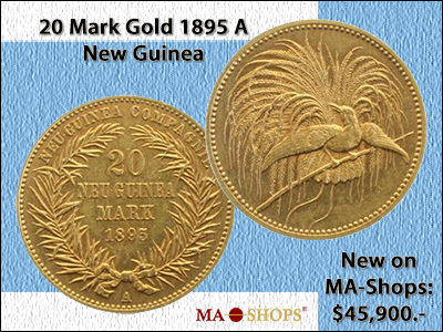 20 Mark Gold 1895 A New Guinea including Expertise EF